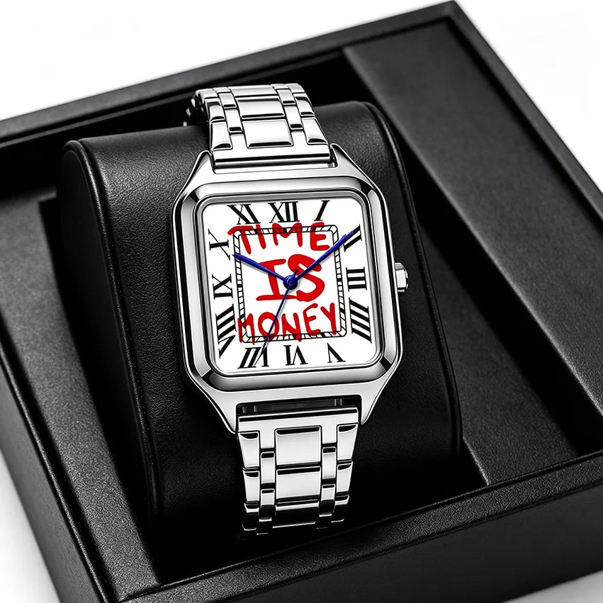 "Time Is Money" Men's Watch