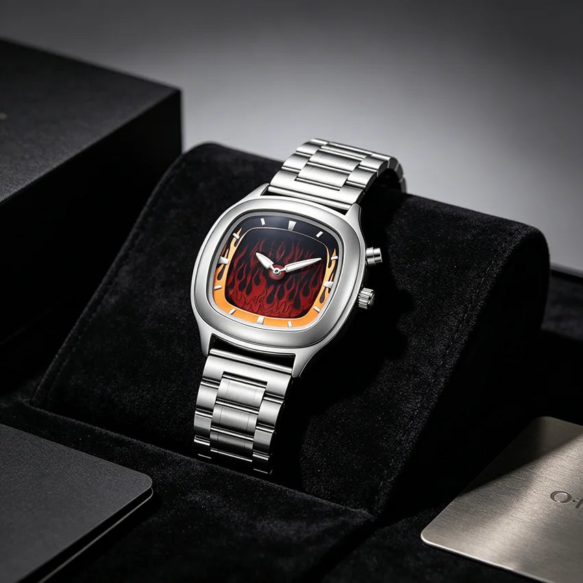 Y2K Flame Animation Watch