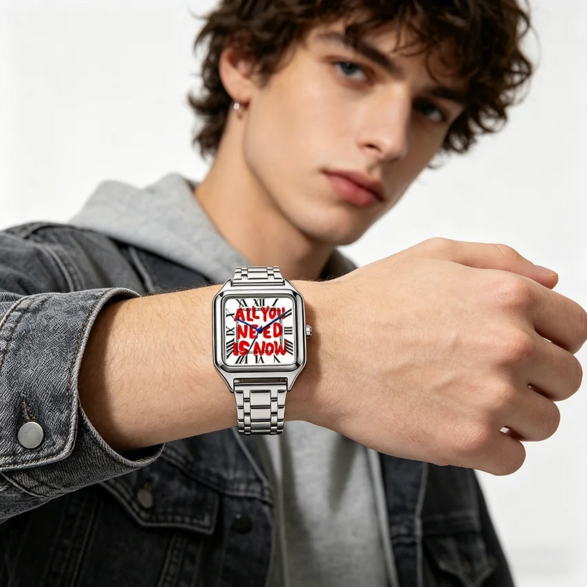 "Time Is Money" Men's Watch