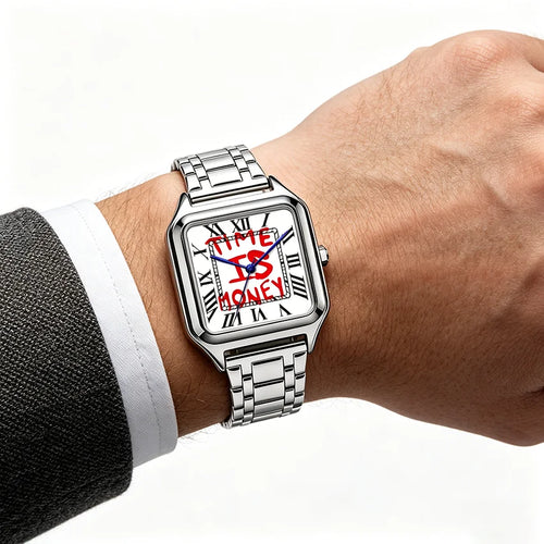 "Time Is Money" Men's Watch