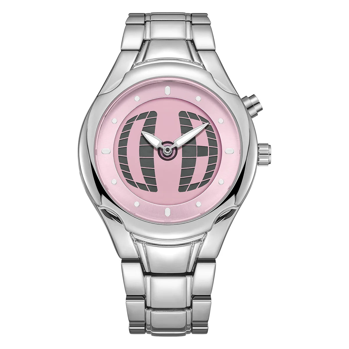 Y2K Digital Display Silver Watch