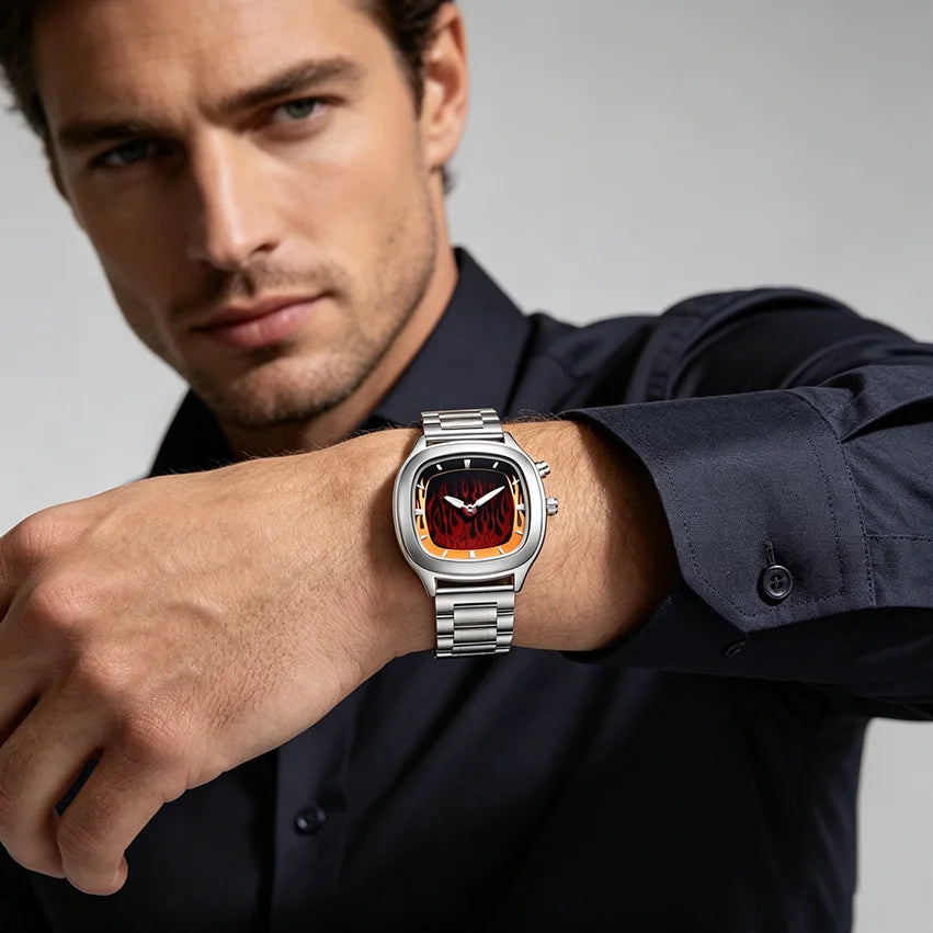 Y2K Flame Animation Watch