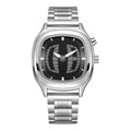 Y2K Digital Display Silver Watch